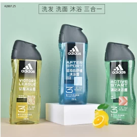 Sữa tắm gội Adidas 3 trong 1 cho nam-Sỉ 185k/set 3 chai mix
