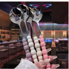 Set 8 thìa inox cán ngọc - Sỉ 42k/set 8 thìa