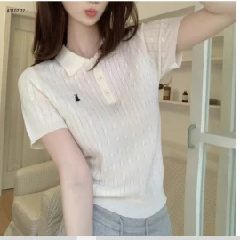 ÁO POLO THÊU NGỰA NỮ  - sỉ 105k