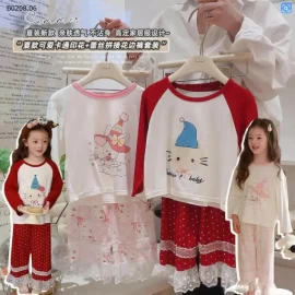  BỘ DÀI TAY CHẤM BI PHỐI REN BG - sỉ Sỉ giá 90-130   105K 140-170    120K