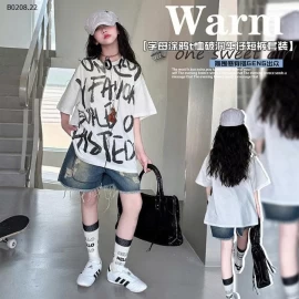 SÉT THUN CHỮ CÁ TÍNH - Sỉ áo: 162k  quần: 150k 