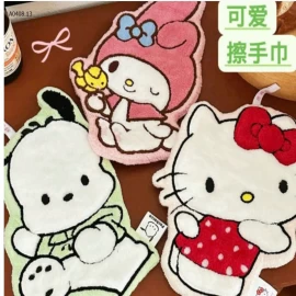 SET 4 KHĂN LAU TAY HOẠT HÌNH DỄ THƯƠNG - Sỉ giá 70k/sét 4c