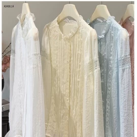 ÁO SƠ MI BÈO PHỐI REN ANNA - sỉ 210k