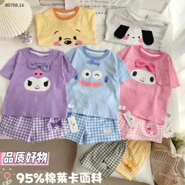 BỘ MẶC NHÀ CHO BÉ YÊU  CUTE - sỉ 107k