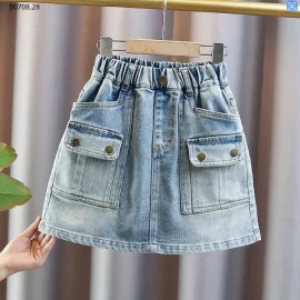 CHÂN VÁY JEAN CHO BÉ YÊU   - sỉ 114k