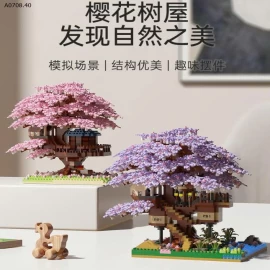 MÔ HÌNH LEGO CÂY HOA ANH ĐÀO  HƠN 2000 chi tiết  - sỉ 104k