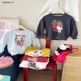 ÁO NỈ HOẠT HÌNH BG-Giá sỉ 133k