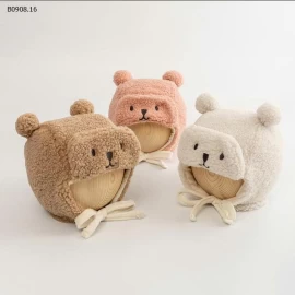 MŨ LÔNG GẤU CHO BÉ-Giá sỉ 70k