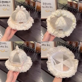 MŨ LƯỚI THOÁNG KHÍ VIỀN REN CHO BÉ GÁI -Sỉ 51k