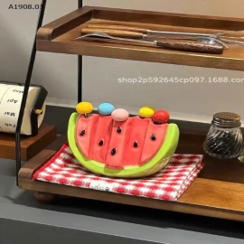 BỘ DĨA TRÁI CÂY HÌNH DƯA HẤU - sỉ 105k