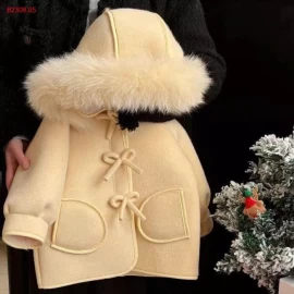 ÁO KHOÁC DẠ MŨ LÔNG CHO Bé-Giá sỉ 280k