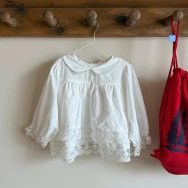 ÁO SƠ MI BABYDOLL PHỐI REN-Giá sỉ 195k