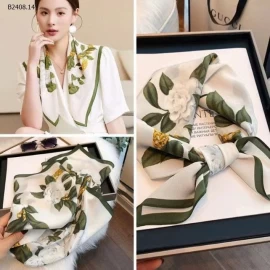 KHĂN LỤA VUÔNG  - sỉ 58k/set 2c chọn màu