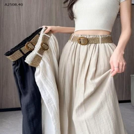  QUẦN ỐNG RỘNG CẠP CAO CHO NỮ-Giá sỉ 110k