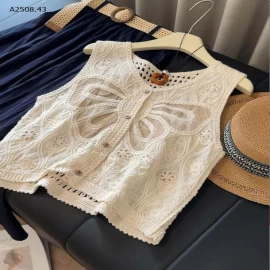 ÁO SÁT NÁCH THÊU HOA CHO NỮ-Giá sỉ 118k