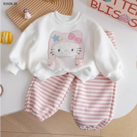 BỘ NỈ MÈO KITTY CHO BG-Giá sỉ 190k