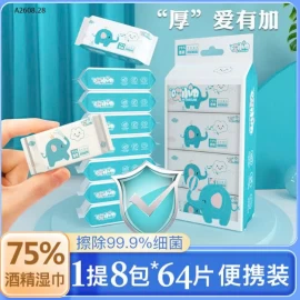 KHĂN GIẤY ƯỚT MINI BỎ TÚI  - sỉ 75k/set 3 gói