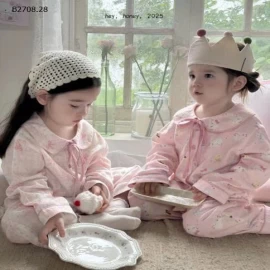 Bộ đồ ngủ cotton dài tay chữ A nhà Hey honey BG-Giá sỉ sz 90: 168k  sz 100-110: 194k  sz 120-130: 209k  sz 140-150: 235k  sz 160-170: 288k 