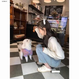 ÁO LEN DÀI TAY DÁNG NGẮN CACHE- sỉ 265k