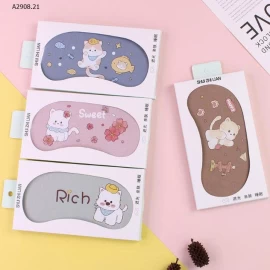Mặt nạ ngủ che mắt băng họa tiết kute - sỉ  25k/set 2 chiếc 