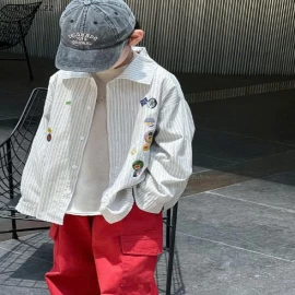 SET ÁO SƠ MI KẺ MIX QUẦN SUÔNG TÚI HỘP-Giá sỉ áo: 168k  quần: 165k 