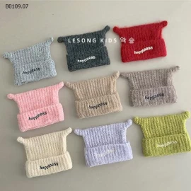 MŨ LEN CHỮ HAPPINESS CHO BÉ-Giá sỉ 85k