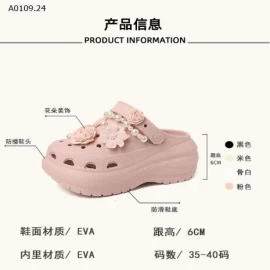 SỤC CROCS ĐÍNH HOA CHO NỮ - sỉ 172k