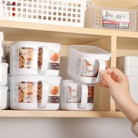 SET 2 HỘP ĐỰNG THỰC PHẨM NẮP DẺO CÓ TAY CẦM NAKAYA 1400ML- Giá sỉ 109k/1 set 2 chiếc mix màu 