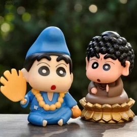 Đồ Trang Trí Xe Hơi  hình Jigong Bút Chì Phật Shin-chan- sỉ 110k/set  4 mẫu mix