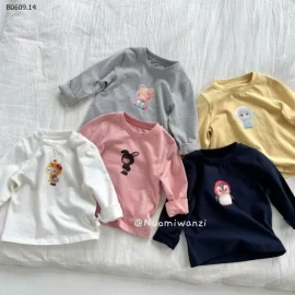 ÁO DÀI TAY HOẠT HÌNH BG-Giá sỉ  sz 90-120: 95k  sz 130-150: 107k 