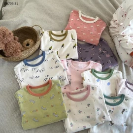  BST BỘ NGỦ DÀI TAY CHO BÉ yêu  NHÀ AMBBKIDS- Giá sỉ  sz 90-150 : 124k sz 160 : 142k