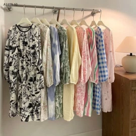 VÁY NGỦ DÀI TAY  - sỉ 105k