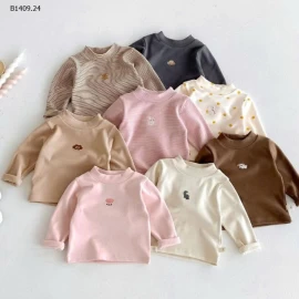 Áo nỉ cho  trẻ em in họa tiết- sỉ 98k