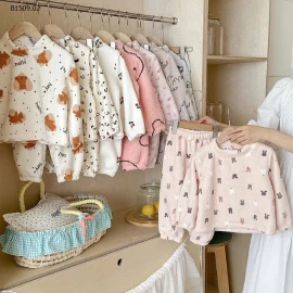 BỘ LÔNG IN HÌNH DỄ THƯƠNG CHO BÉ -Giá sỉ 173k