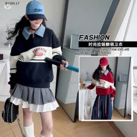 ÁO NỈ CỔ BẺ SZ ĐẠI -Giá sỉ 204k