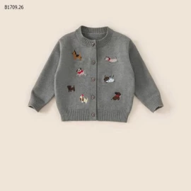 ÁO CADIGAN LEN XÁM THÊU CÚN M.Bang - sỉ 229k