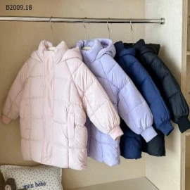 ÁO KHOÁC PHAO DÁNG DÀI CHO BÉ-Giá sỉ 230k