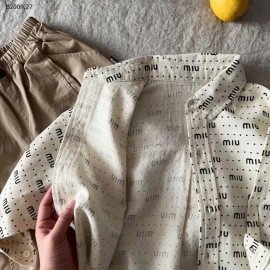 ÁO SƠ MI MIU VINTAGE CHO BÉ-Giá sỉ 145k