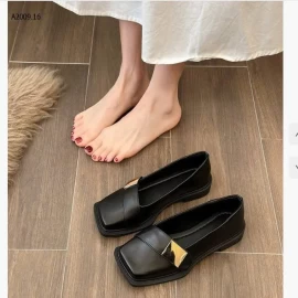 GIÀY BÚP BÊ MŨI VUÔNG PHỐI QUAI- sỉ 153k