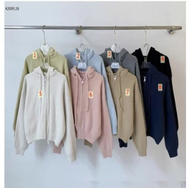 ÁO LEN LIỀN MŨ KHÓA KÉO R.S.STUIDO- sỉ 195k