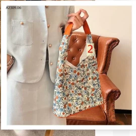 TÚI TOTE HOẠ TIẾT HOA NHÍ - sỉ 65k