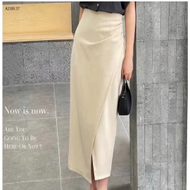 CHÂN VÁY ANNA NHÚN HÔNG XẺ TRƯỚC - sỉ 205k