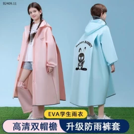 Áo mưa sz đại trẻ em siêu tiện lợi – có ngăn balo sau lưng-Giá sỉ 105k