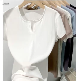 ÁO THUN CỔ MỞ NỮ-Giá sỉ 78k