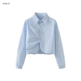 Sơmi lachap vạt chéo cách điệu  - sỉ 290k