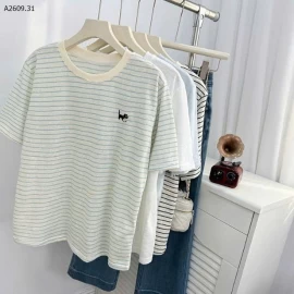 ÁO PHÔNG NỮ SỢI TRE THÊU MÈO  - sỉ 122k