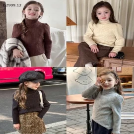 Áo len dệt kim cổ lọ cho trẻ nhà AMBB - giá sỉ  size : 90-150 giá 149k size 160 giá 162k