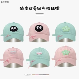 MŨ LƯỠI TRAI ĐÍNH NƠ HỌA TIẾT-Giá sỉ 54k