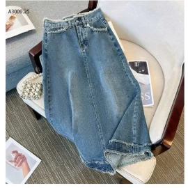Chân váy jean cá tính- sỉ 150k