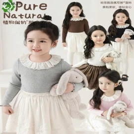 ÁO THUN DÀI TAY CỔ REN BG-Giá sỉ 169k